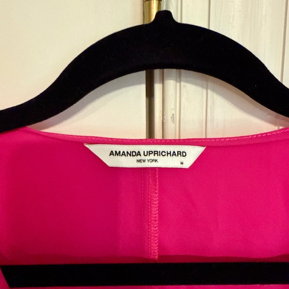 Amanda Uprichard Calabra Dress in Hot Pink Size M - Picture 3 of 6